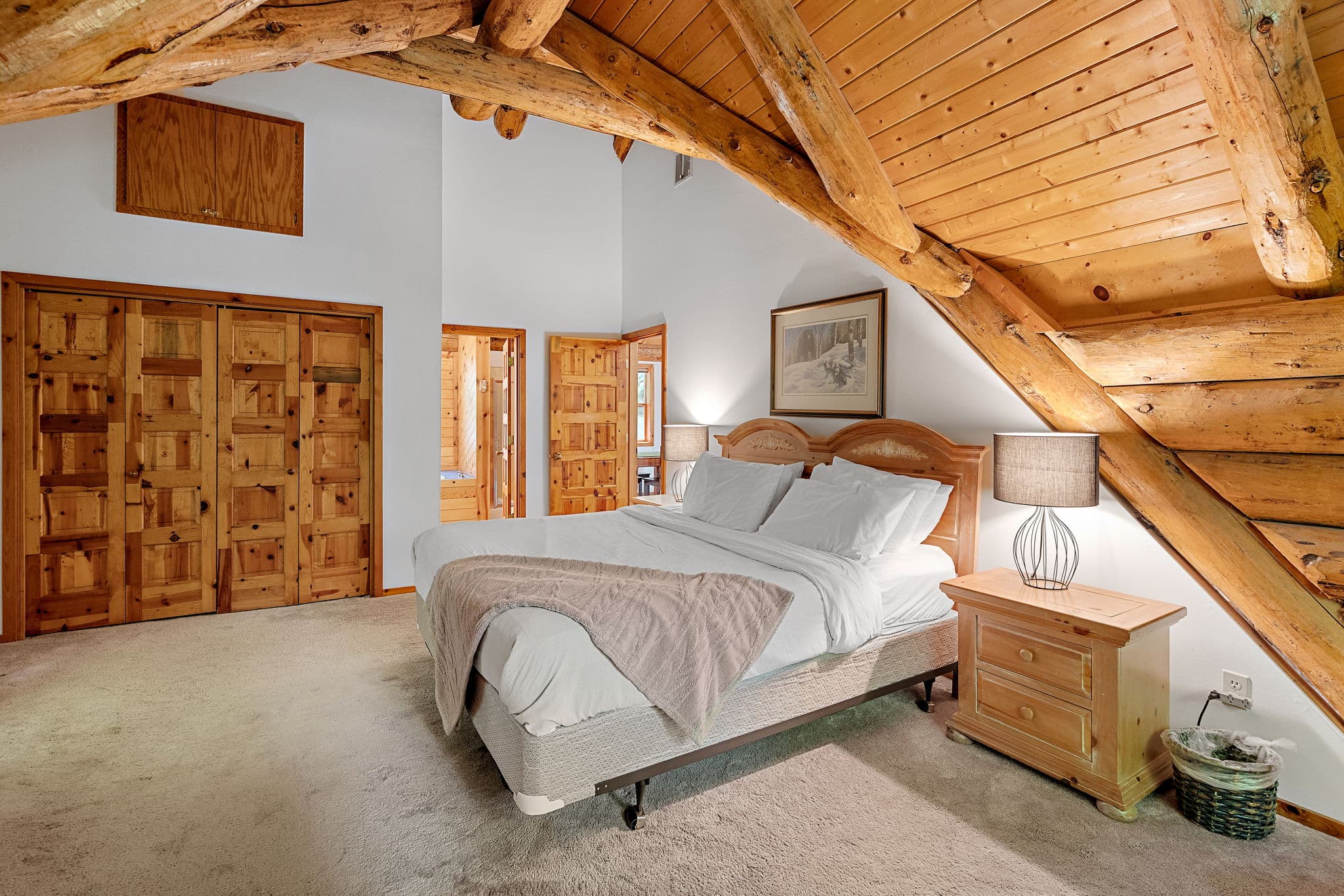 Master bedroom closet and private access to the bath.